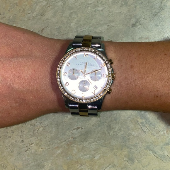 Marc By Marc Jacobs gold and silver Two Tone Stainless Steel Watch 40mm - Picture 2 of 5